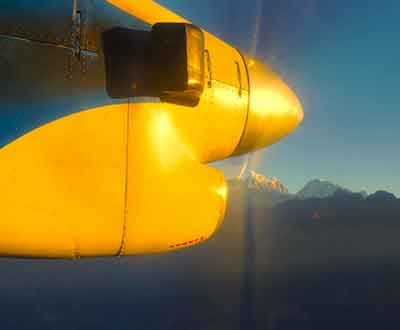 Mountain Flight In Himalayas