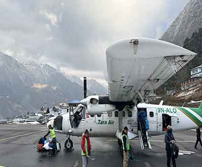 Mountain Flight In Himalayas